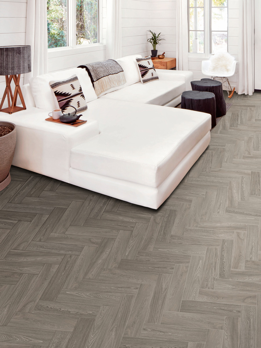 Visual Grey Italian Wood Effect Indoor Tiles - 500x125(mm)