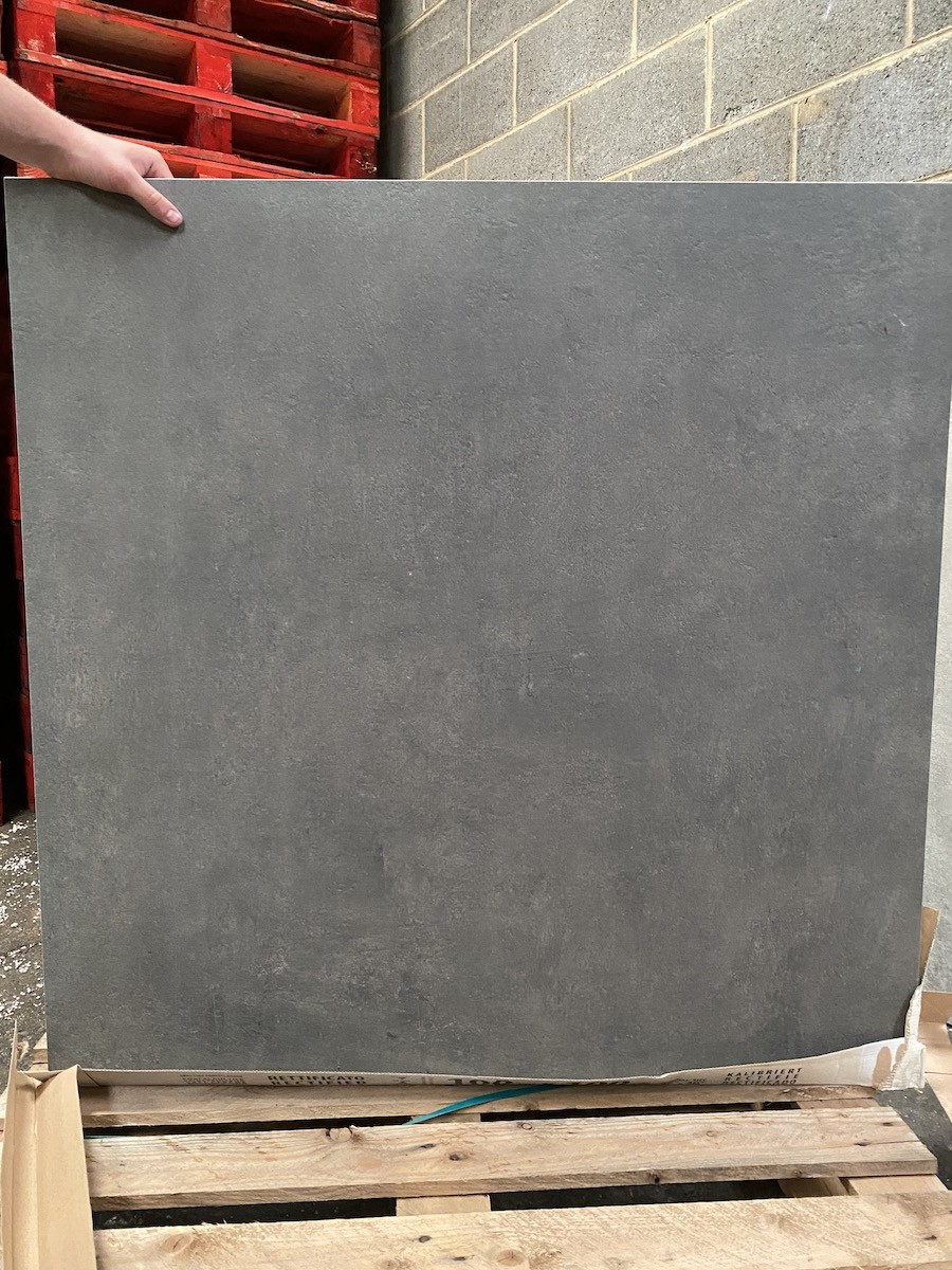 Volcano Dark Grey XXL Outdoor Porcelain Paving Slabs - 1000x1000 Pack