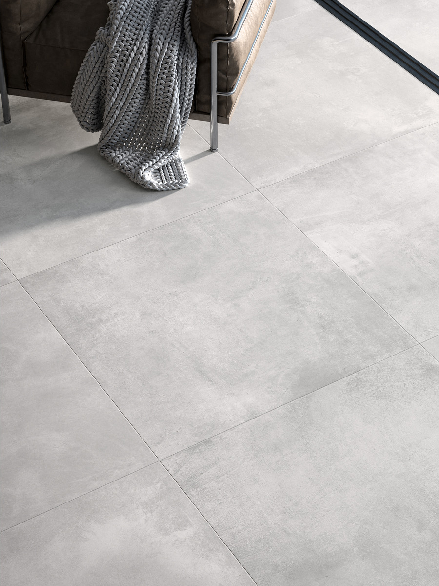 XXXL Volcano White Luxury Italian Wall & Floor Tile - 1000x1000